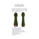 Selopa Heartfelt Rechargeable Vibrating Mini Wand Silicone - Green | CheapLubes.com