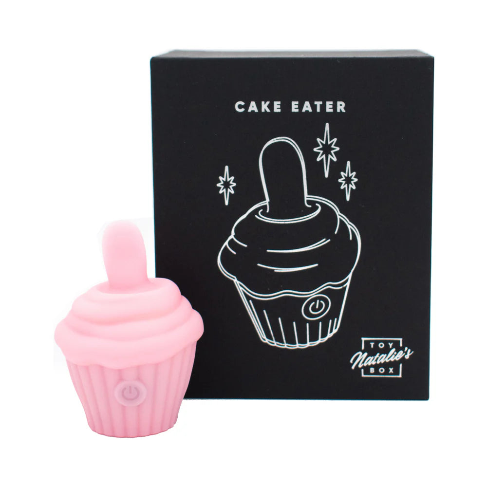 Cake Eater Clit Flicker Stimulator Rechargeable - Pink - 0