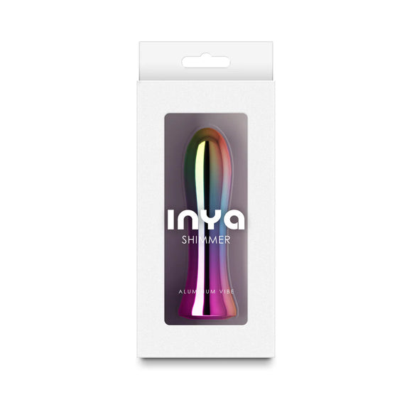 INYA Shimmer Metallic Multicolor Aluminum Rechargeable Vibrator