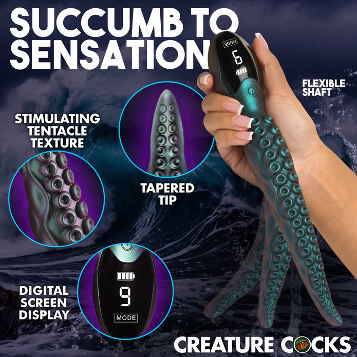 Creature Cocks Tentavibe Rechargable Silicone Vibrator with Display