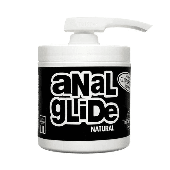 Anal Glide Natural with Pump 4 oz | CheapLubes.com