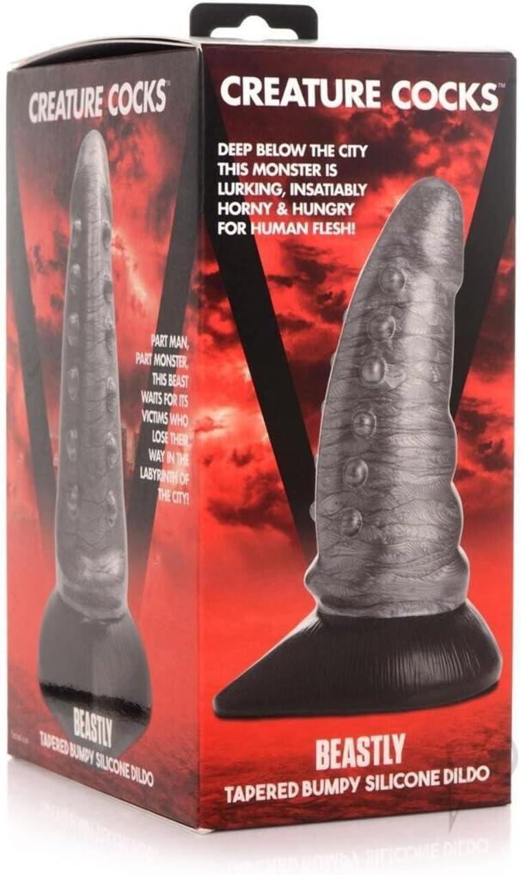 CREATURE COCKS - Beastly - Tapered Bumpy Silicone Dildo - CheapLubes.com