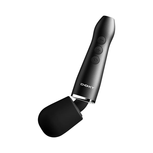 Doxy Go Travel-Sized Rechargeable Wand Massager - Black