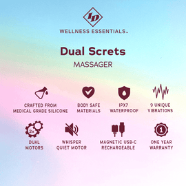 ID Wellness Essentials Dual Secrets Massager - Blue - 0