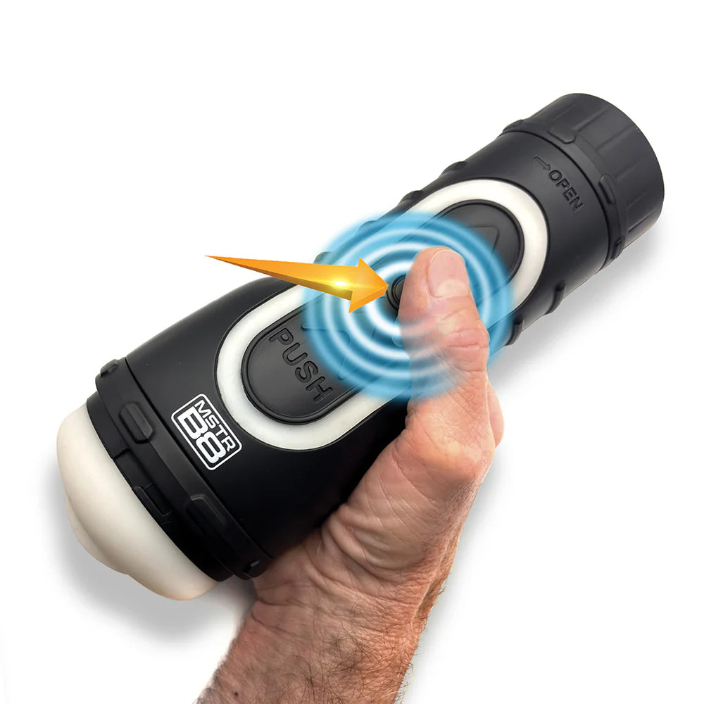MSTR B8 Gon & Grip Vibrating Pressure Play Stroker | CheapLubes.com MSTR B8 Gon & Grip Vibrating Pressure Play Stroker | CheapLubes.com
