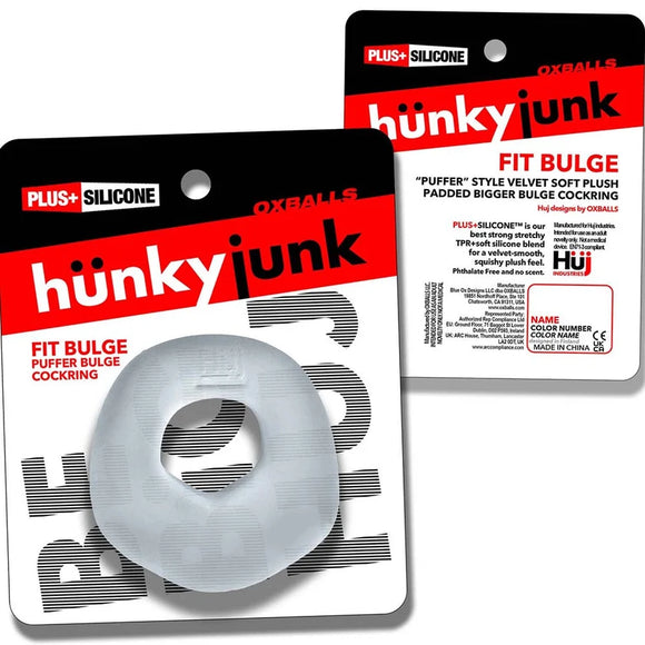 Hunkyjunk Fit Bulge Hung-Style C-Ring Clear