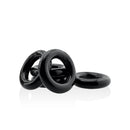 Hunkyjunk Jacker 5-Stack Five-Pack Tube Super-Strong Cockrings Black-3