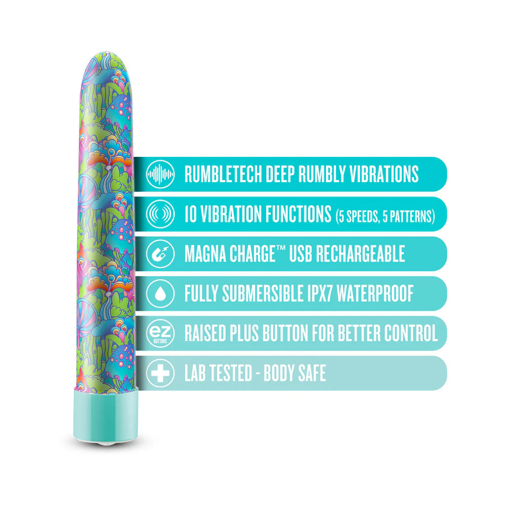 Limited Addiction Utopia Rechargeable 7 in Vibrator - Aqua