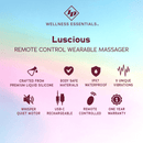 ID Wellness Essentials - Luscious Remote Control Wearable Massager - Blue-3