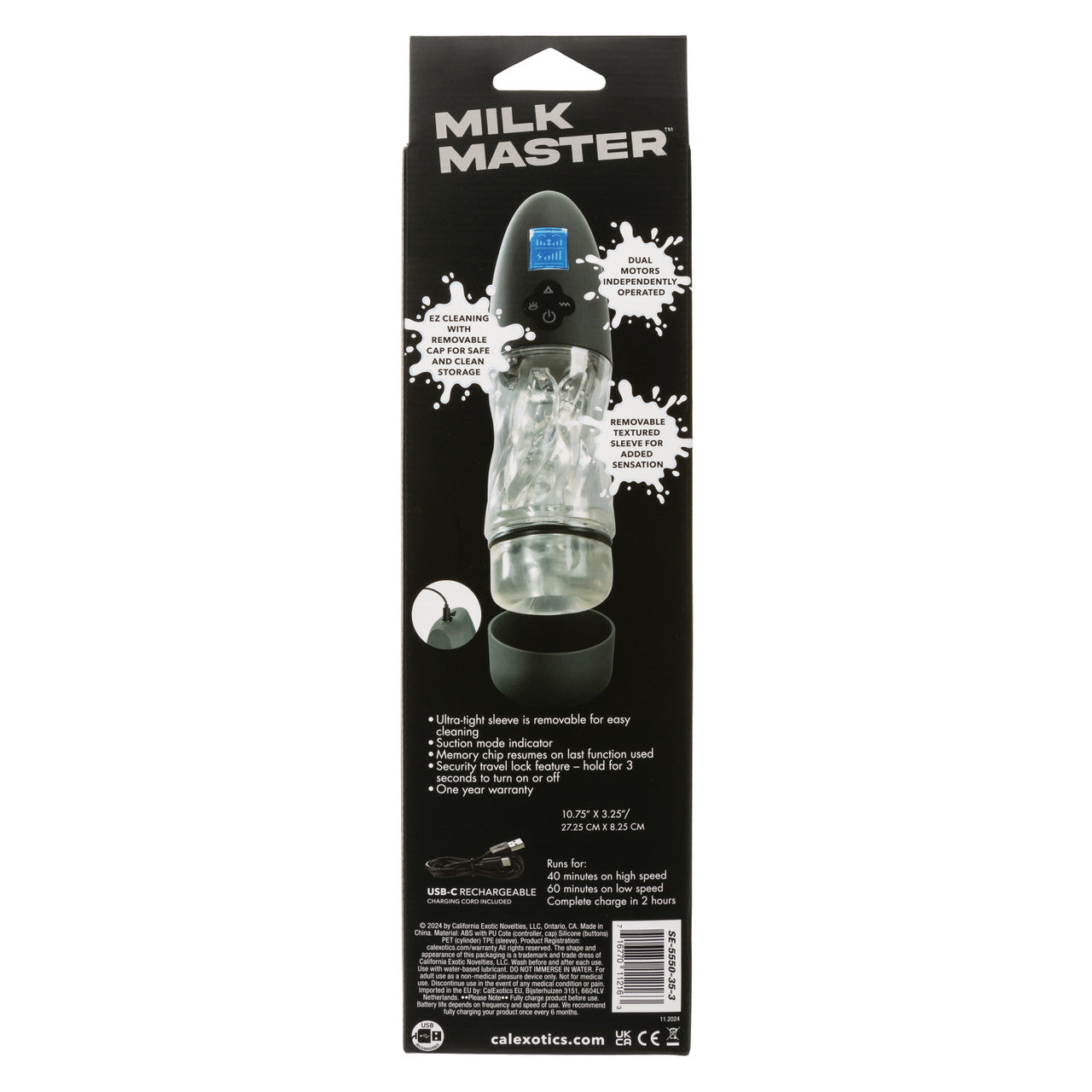 Milk Master Extreme Automatic Milker Rechargable Male Masturbator