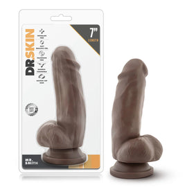 Dr. Skin - Mr. Smith - 7 in Dildo with Suction Cup - Chocolate