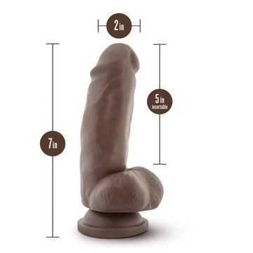 Dr. Skin - Mr. Smith - 7 in Dildo with Suction Cup - Chocolate - 0