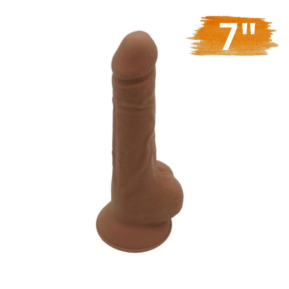 POC Dual Density Silicone Dildo – Caramel - 4 Sizes Available