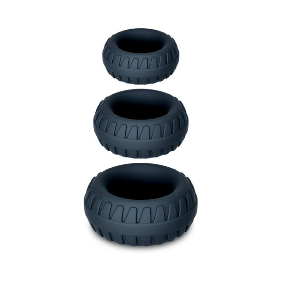 Performance Plus Drift Black Silicone 3-Ring Set