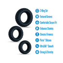 Performance Plus Drift Black Silicone 3-Ring Set-5