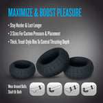 Performance Plus Drift Black Silicone 3-Ring Set