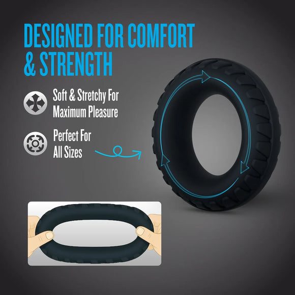 Performance Plus Drift Black Silicone 3-Ring Set