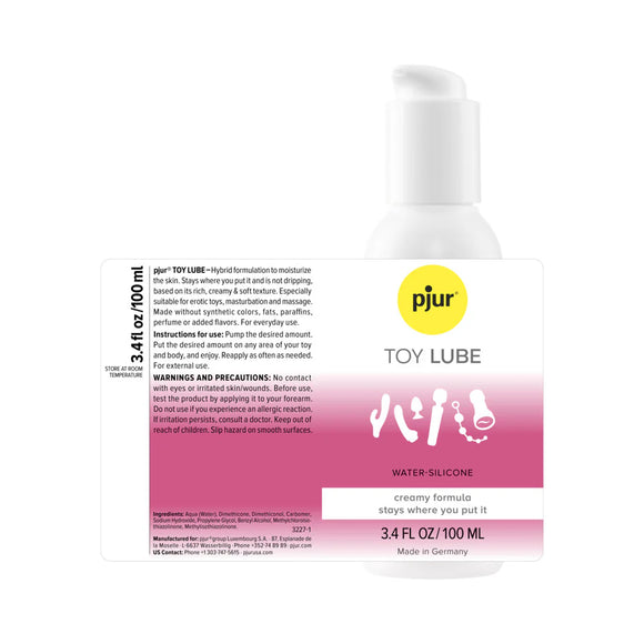 pjur Toy Lube Water-Silicone Creamy Formula 3.4oz (100 mL)