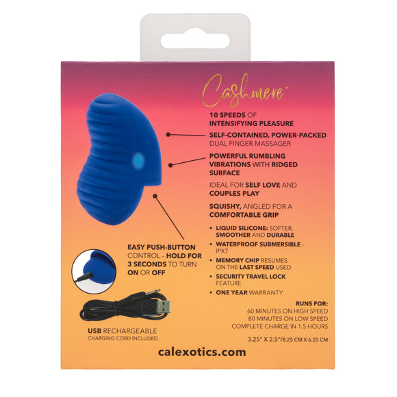 Cashmere Dual Vibrating Finger Massager - Rechargeable
