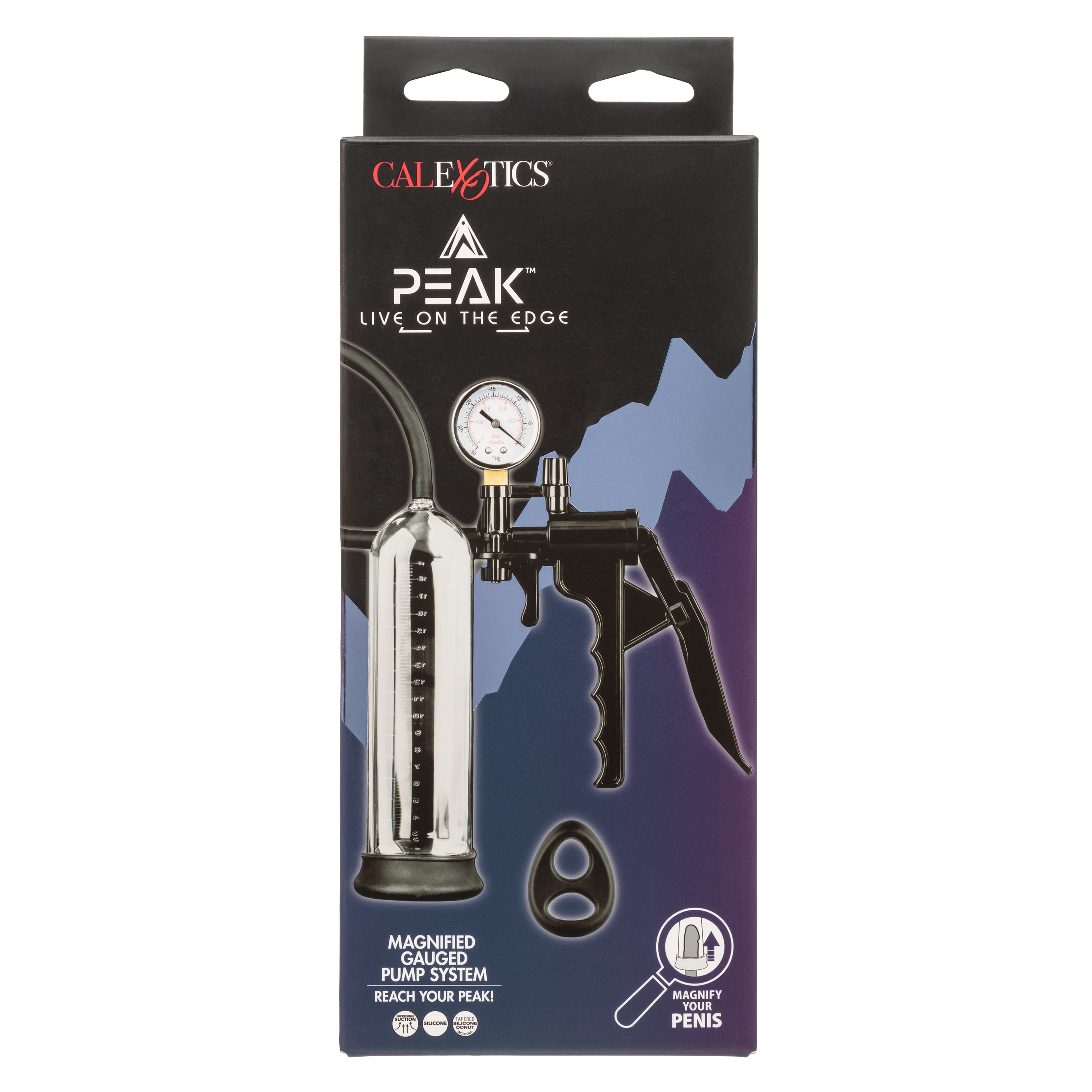 cock pedal pump Peak Magnified Gauged Penis Pump System