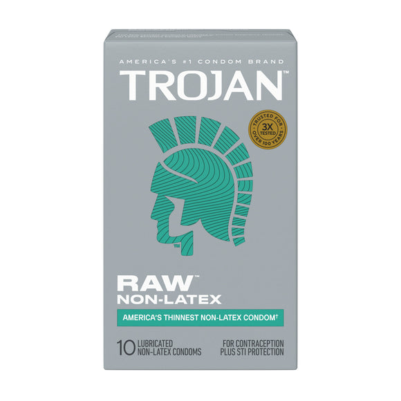 Trojan Raw - Non-Latex Condoms 10ct