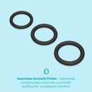 b-Vibe Snug Ring Lite 3-Pack Snug Fit Silicone C-Ring-12