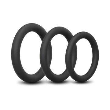 b-Vibe Snug Ring Lite 3-Pack Snug Fit Silicone C-Ring - 0
