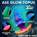 Creature Cocks -  GLOWTOPUS GLOW-IN-THE-DARK SILICONE ANAL PLUG-3