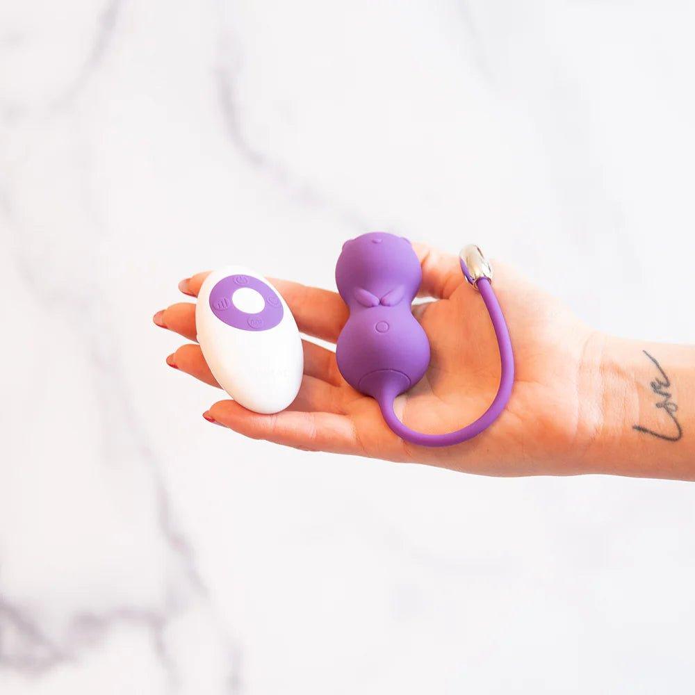 Emojibator Paula Kitty Cat Kegel Vibrator With Remote - CheapLubes.com