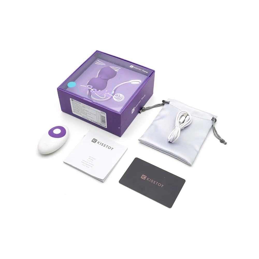 Emojibator Paula Kitty Cat Kegel Vibrator With Remote CheapLubes.com
