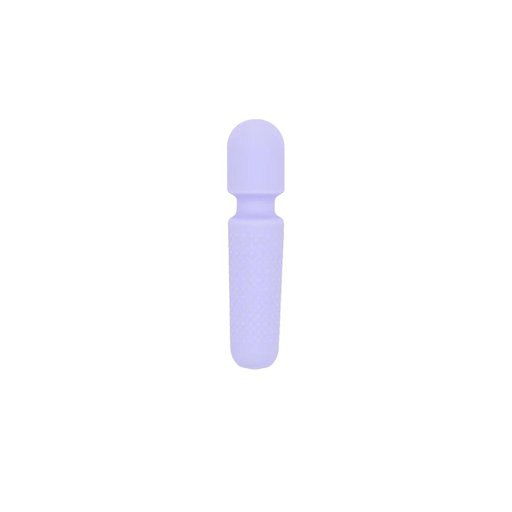 Emojibator Tiny Wand Emoji Vibrator Lavender - Rechargeable - CheapLubes.com