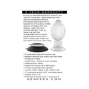 Gender X Crystal Ball Suction Cup Anal Plug - Clear - CheapLubes.com