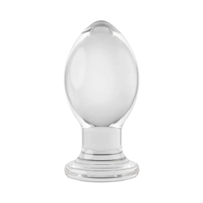 suction cup anal plug Plug Anal de Vidro Curvado com Relevo em Espiral