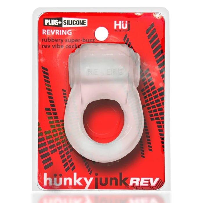 hünkyjunk REVRING Ring w/ Vibe - Clear - CheapLubes.com
