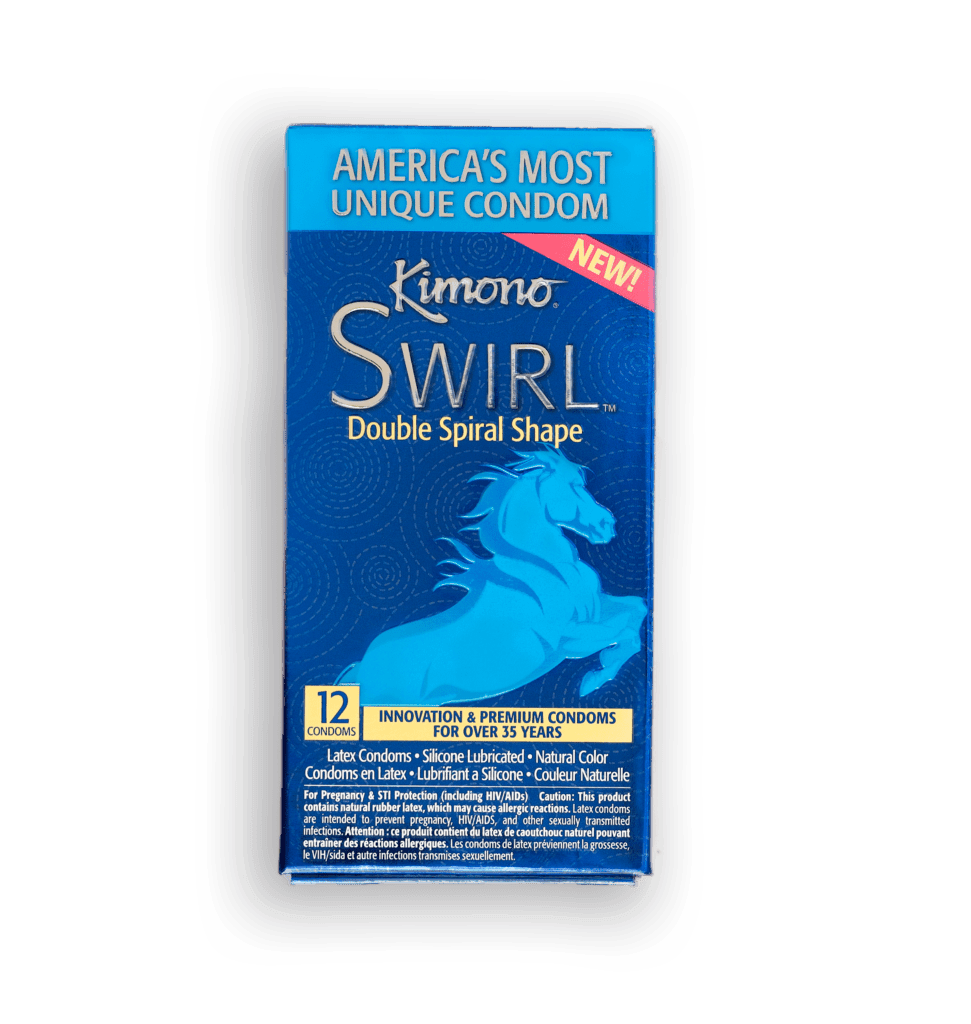 Kimono Swirl 12 Count Condoms - CheapLubes.com