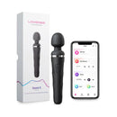 Lovense Domi 2 Bluetooth Programmable Wand Vibrator - Black - CheapLubes.com
