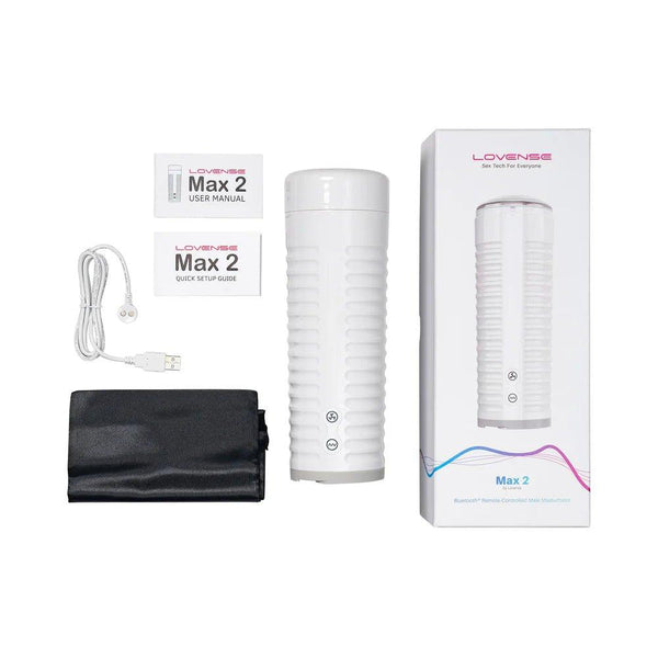 Lovense Max 2 Masturbator Neutral Sleeve - Rechargable - App Enabled - CheapLubes.com