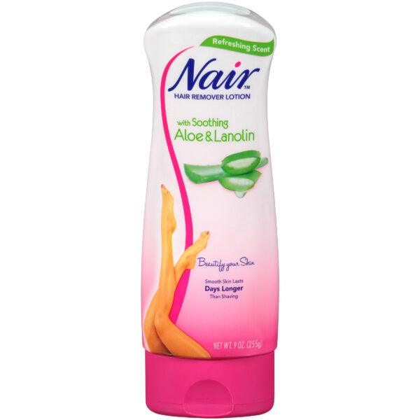 Nair with Soothing Aloe & Lanolin Hair Remover Lotion - 9 oz. - CheapLubes.com
