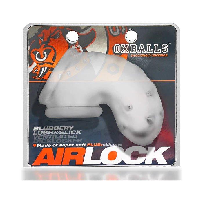 OxBalls Airlock Air Vent Silicone Chastity & Packer Clear - CheapLubes.com
