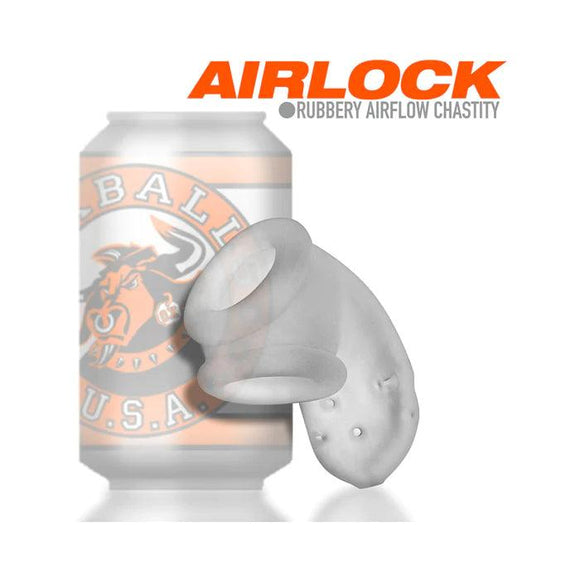 OxBalls Airlock Air Vent Silicone Chastity & Packer Clear - CheapLubes.com