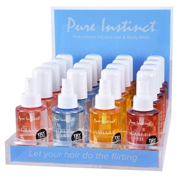 PURE INSTINCT - PHEROMONE INFUSED BODY & HAIR MIST - 3.35 OZ - 4 Fragrances to Choose From