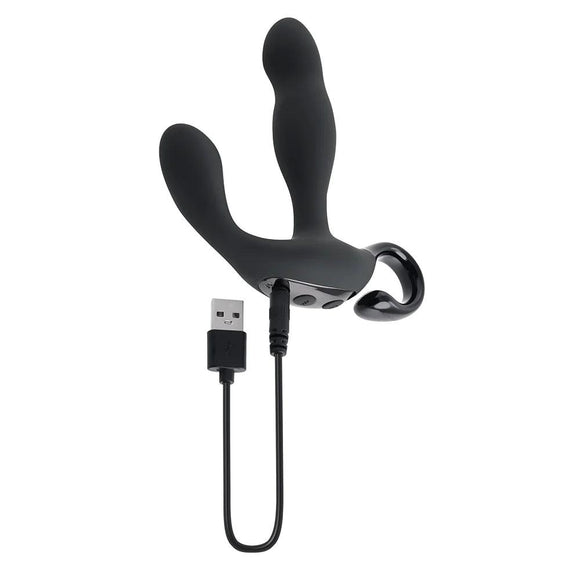 PLAYBOY Come Hither Rechargeable Silicone Vibrating Prostate Stimulator w/Remote - CheapLubes.com