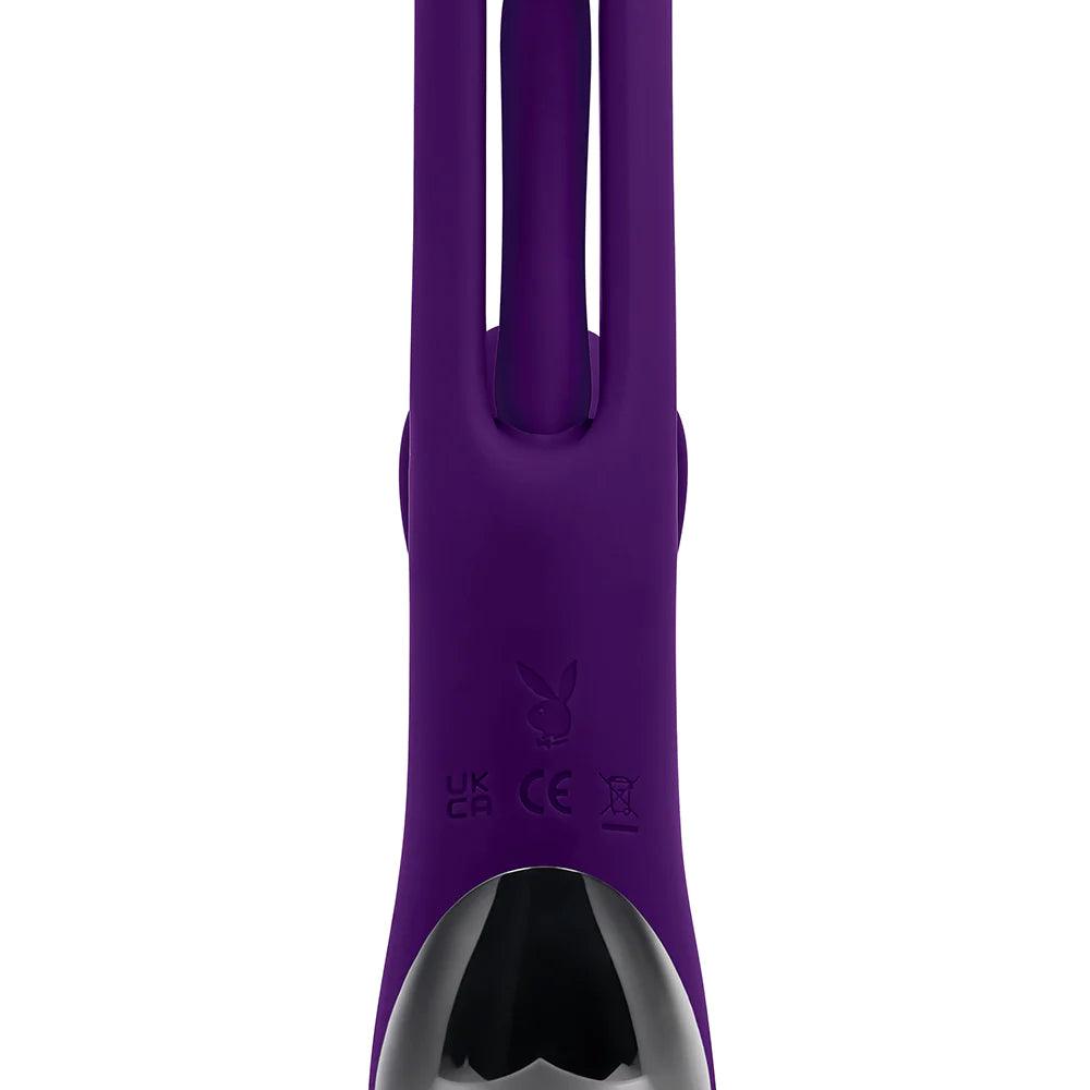 PLAYBOY Thrill Dual Stimulating Vibrating Rechargeable Silicone Rabbit  CheapLubes.com