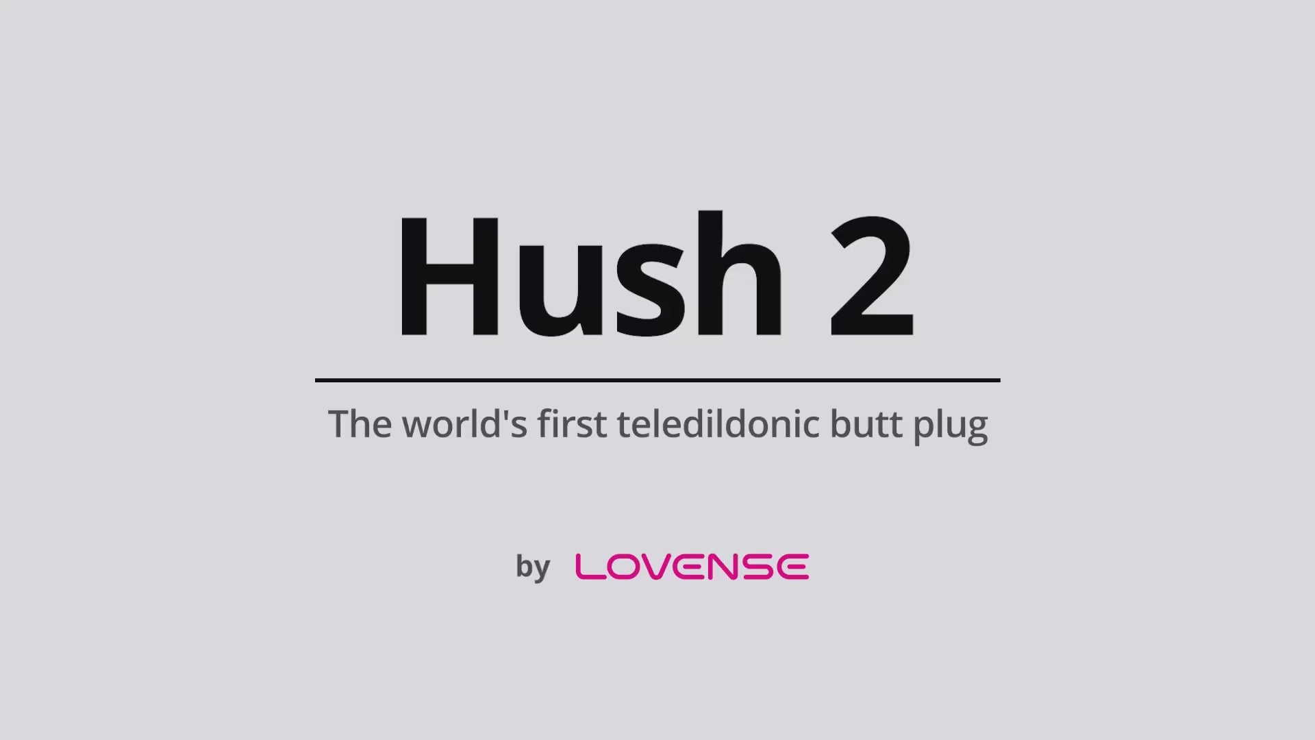 Lovense Hush 2 Bluetooth App Remote Control Vibrating Butt Plug 1.75"-7