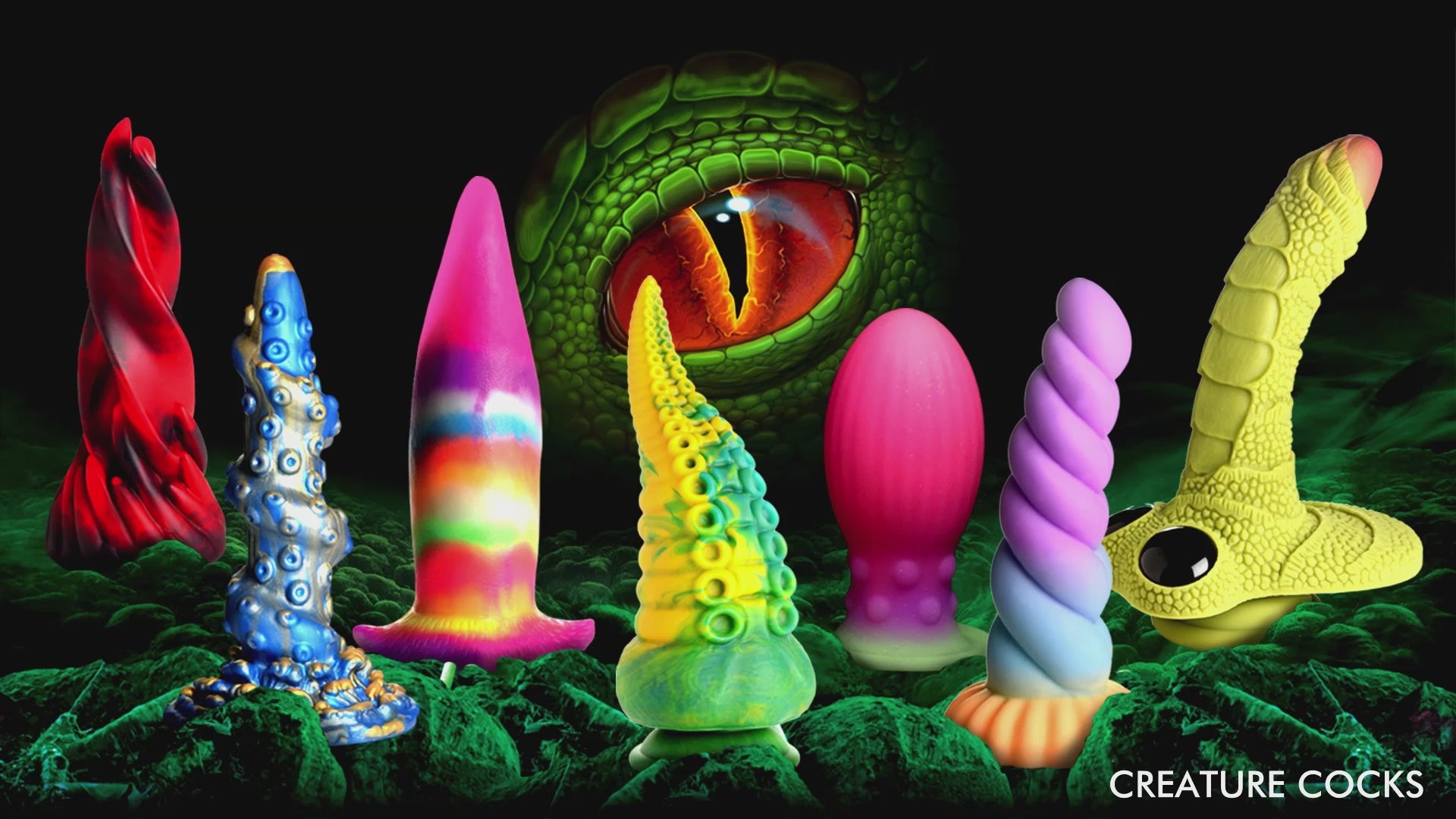 Creature Cocks Cyborg Rechargeable Thrusting Silicone Dildo W/Remote-10