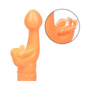 Rechargeable Butterfly Kiss Vibrating and Fluttering - Orange - CheapLubes.com