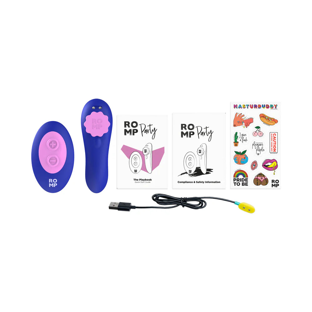 ROMP Party Purple - Wearable Panty Vibrator - 0
