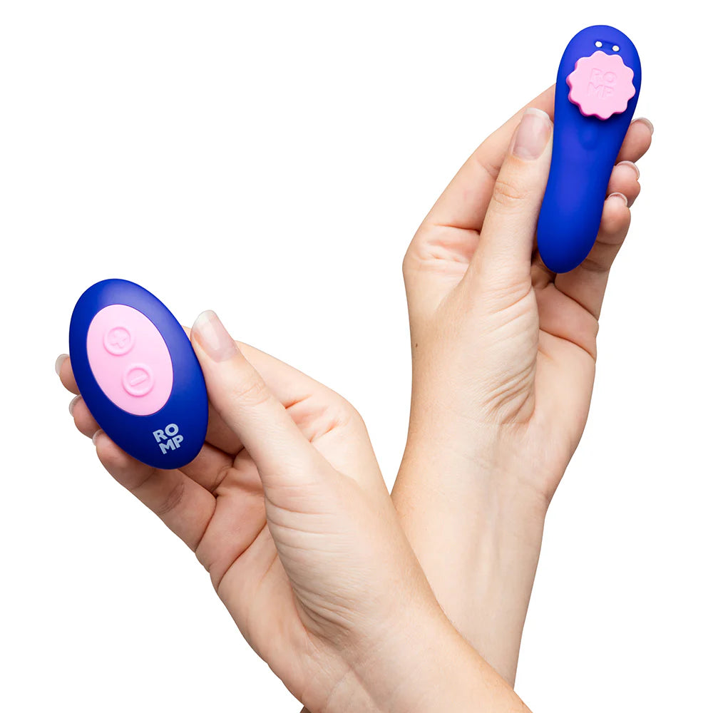 ROMP Party Purple - Wearable Panty Vibrator | CheapLubes.com ROMP Party Purple - Wearable Panty Vibrator | CheapLubes.com