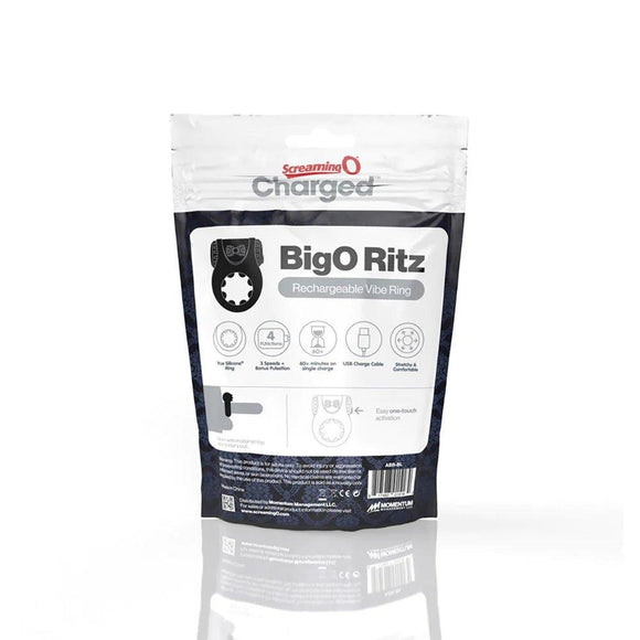 Screaming O Charged - Big O Ritz Vibrating C-Ring - Rechargeable - CheapLubes.com