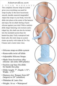 Adam & Eve Silicone Strap-On System